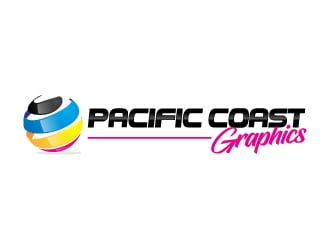 Pacific Coast Graphics logo design by jaize