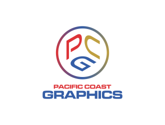 Pacific Coast Graphics logo design by qqdesigns