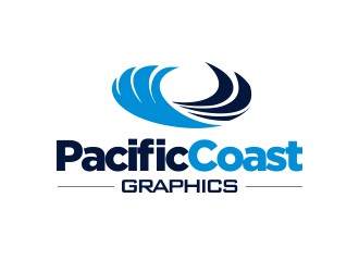 Pacific Coast Graphics logo design by YONK