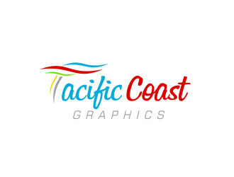 Pacific Coast Graphics logo design by WooW