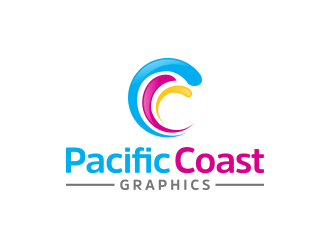 Pacific Coast Graphics logo design by keylogo