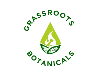 grassroots botanicals  logo design by cikiyunn