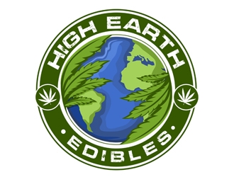 high earth edibles logo design by veron