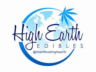 high earth edibles logo design by mutafailan