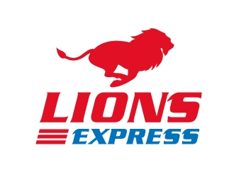 LIONS EXPRESS  logo design by ORPiXELSTUDIOS