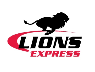 LIONS EXPRESS  logo design by ORPiXELSTUDIOS