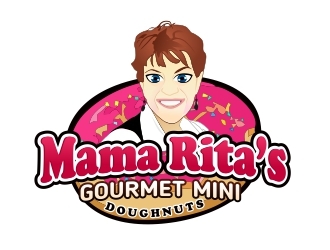 Mama Rita’s Gourmet Mini Doughnuts logo design by amar_mboiss