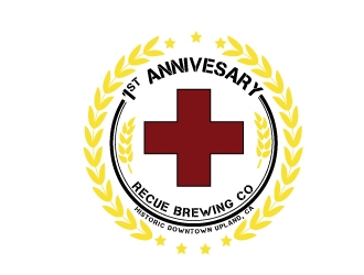 Rescue Brewing Co logo design by Erasedink