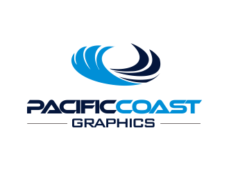 Pacific Coast Graphics logo design by YONK