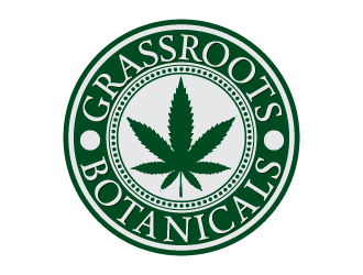 grassroots botanicals  logo design by mirceabaciu