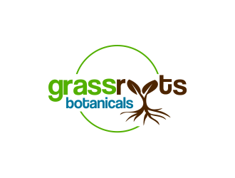 grassroots botanicals  logo design by WooW