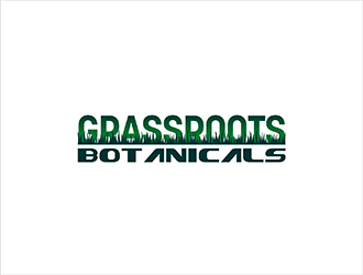 grassroots botanicals  logo design by hole