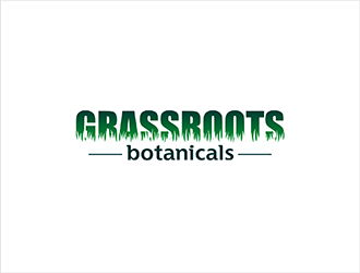 grassroots botanicals  logo design by hole