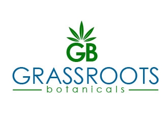 grassroots botanicals  logo design by nikkl