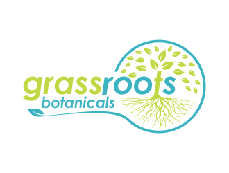 grassroots botanicals  logo design by done