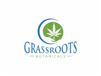 grassroots botanicals  logo design by 48art