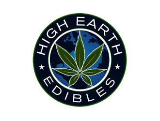high earth edibles logo design by kunejo