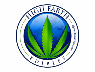 high earth edibles logo design by mutafailan