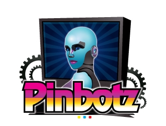 Pinbotz logo design by usashi