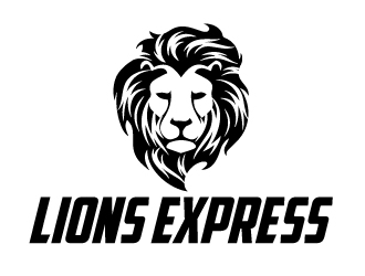 LIONS EXPRESS  logo design by ElonStark