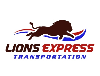 LIONS EXPRESS  logo design by ORPiXELSTUDIOS