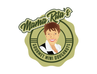 Mama Rita’s Gourmet Mini Doughnuts logo design by Kruger