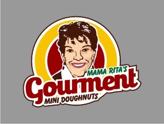 Mama Rita’s Gourmet Mini Doughnuts logo design by sengkuni08