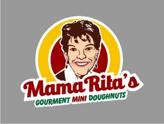 Mama Rita’s Gourmet Mini Doughnuts logo design by sengkuni08