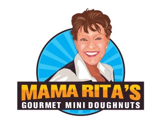 Mama Rita’s Gourmet Mini Doughnuts logo design by Suvendu