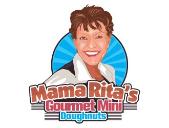 Mama Rita’s Gourmet Mini Doughnuts logo design by Suvendu