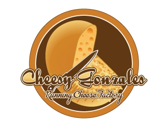 CHEESY GONZALES - running.cheese.factory logo design by AYATA