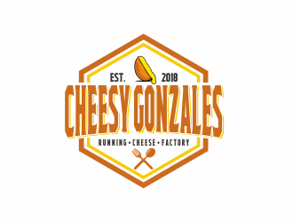 CHEESY GONZALES - running.cheese.factory logo design by jm77788