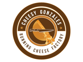 CHEESY GONZALES - running.cheese.factory logo design by AYATA