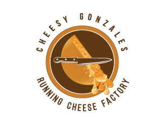 CHEESY GONZALES - running.cheese.factory logo design by AYATA