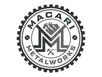 Macari Metalworks logo design by akilis13