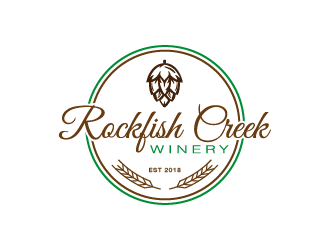 Rockfish Creek Winery logo design by ARALE