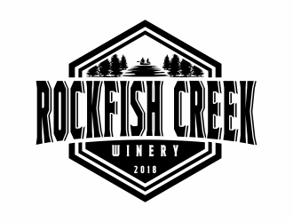 Rockfish Creek Winery logo design by jm77788
