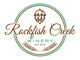 Rockfish Creek Winery logo design by ARALE