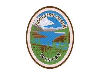 Rockfish Creek Winery logo design by AYATA