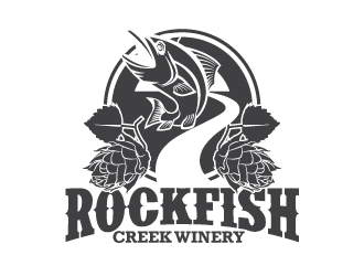 Rockfish Creek Winery logo design by KDesigns
