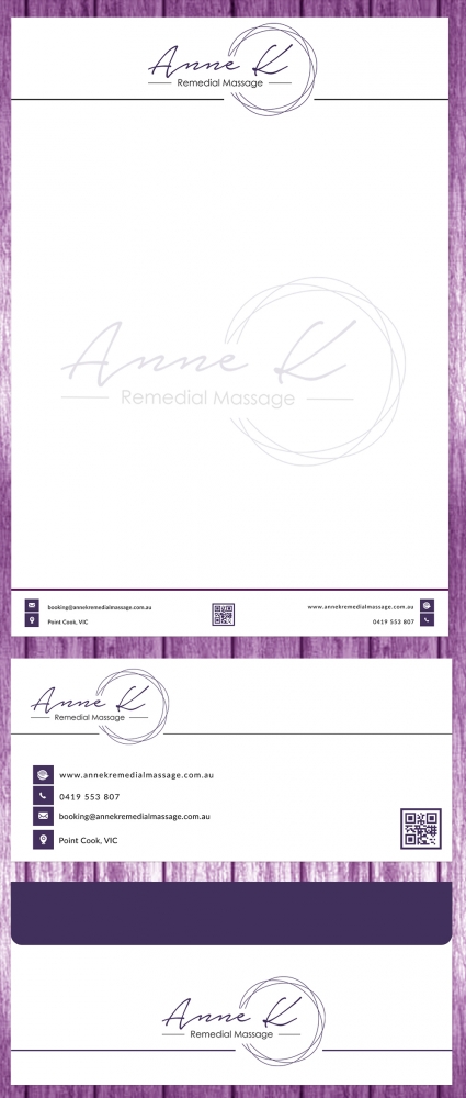 Anne K Remedial Massage logo design by MastersDesigns