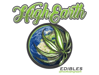 high earth edibles Logo Design