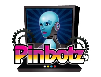 Pinbotz logo design by usashi