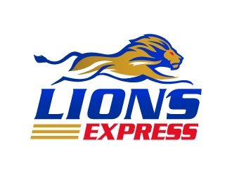 LIONS EXPRESS  logo design by ORPiXELSTUDIOS