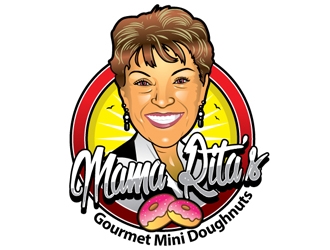 Mama Rita’s Gourmet Mini Doughnuts logo design by gogo