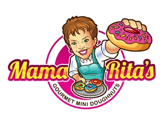 Mama Rita’s Gourmet Mini Doughnuts logo design by DreamLogoDesign