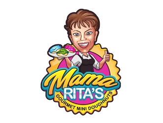Mama Rita’s Gourmet Mini Doughnuts logo design by DreamLogoDesign