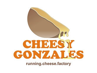 CHEESY GONZALES - running.cheese.factory logo design by gitzart