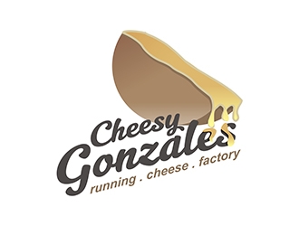 CHEESY GONZALES - running.cheese.factory logo design by gitzart