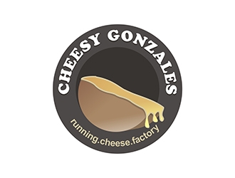 CHEESY GONZALES - running.cheese.factory logo design by gitzart